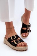 Sandał Klapki Model Zaloemi C-315 Black - Step in style Step in style Sandał Klapki Model Zaloemi C-315 Black - Step in style Step in style