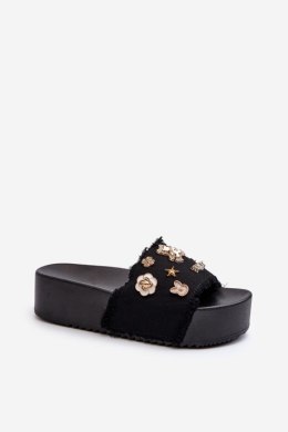 Sandał Klapki Model Zranesia BG172 Black - Step in style Step in style