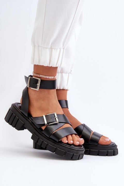 Sandały Model Eladira N75-29 Black - Step in style Step in style Sandały Model Eladira N75-29 Black - Step in style Step in style