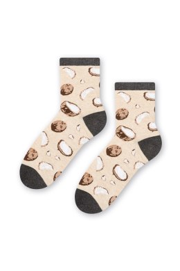 Skarpety Model 159-092 Melange Light Beige - Steven Steven