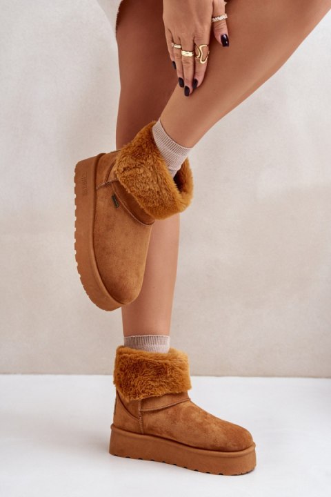 Śniegowce Model Big Star OO274A106 Camel - Step in style Step in style Śniegowce Model Big Star OO274A106 Camel - Step in style Step in style
