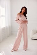 Spodnie Damskie Model Alaya ROZ SPD0032 Pink - Roco Fashion Roco Fashion Spodnie Damskie Model Alaya ROZ SPD0032 Pink - Roco Fashion Roco Fashion