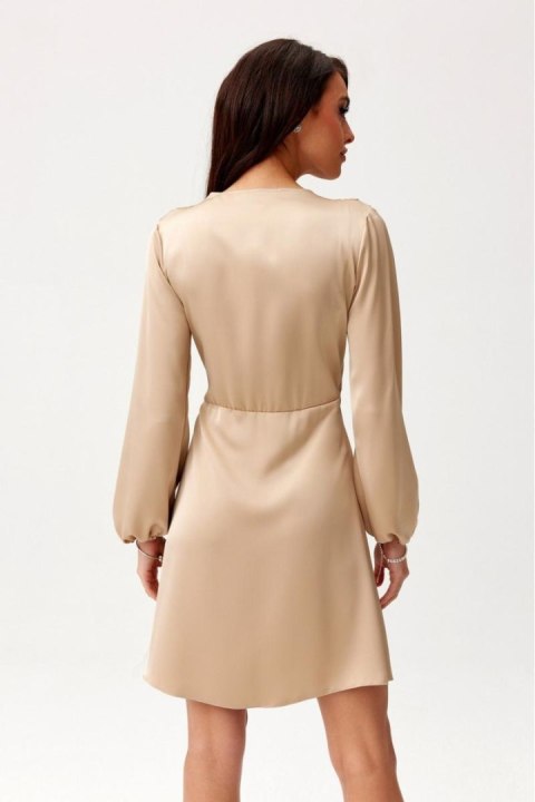 Sukienka Model Catlin BEZ SUK0476 Beige - Roco Fashion Roco Fashion Sukienka Model Catlin BEZ SUK0476 Beige - Roco Fashion Roco Fashion