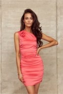 Sukienka Model POM SUK0396 Orange - Roco Fashion Roco Fashion Sukienka Model POM SUK0396 Orange - Roco Fashion Roco Fashion