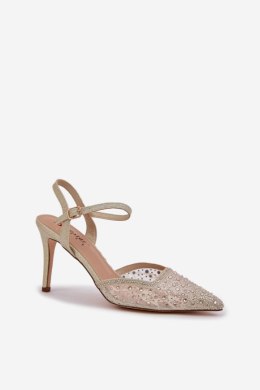 Szpilki Model Nanadra CC241P Gold - Step in style Step in style