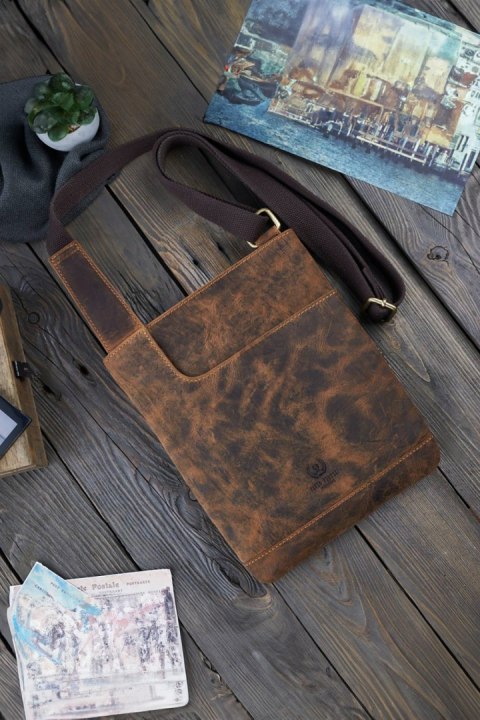Torebka Model T-60-HBR Brown - Galanter Galanter Torebka Model T-60-HBR Brown - Galanter Galanter