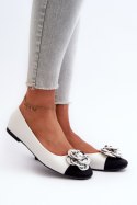 Baleriny Model Divinella T601P White - Step in style Step in style Baleriny Model Divinella T601P White - Step in style Step in style