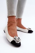Baleriny Model Divinella T601P White - Step in style Step in style Baleriny Model Divinella T601P White - Step in style Step in style