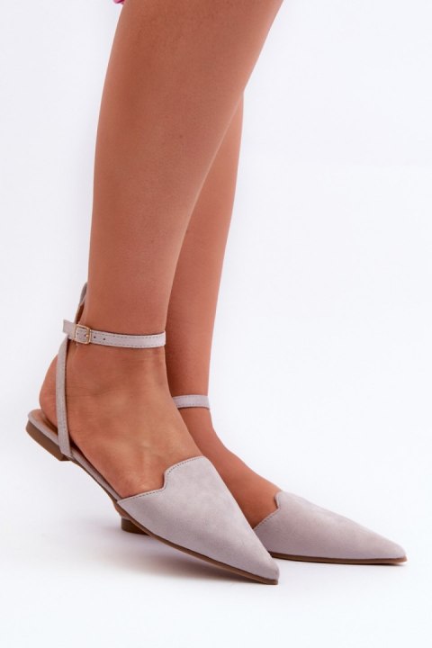 Baleriny Model Ellesara JH257P Grey - Step in style Step in style Baleriny Model Ellesara JH257P Grey - Step in style Step in style