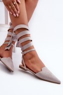 Baleriny Model Ellesara JH257P Grey - Step in style Step in style Baleriny Model Ellesara JH257P Grey - Step in style Step in style