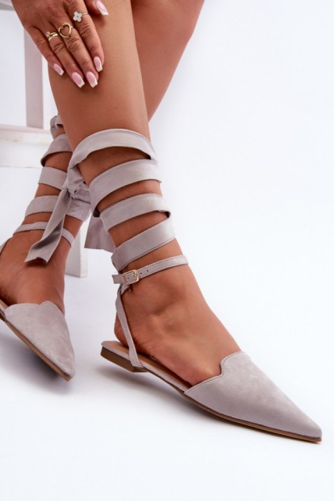 Baleriny Model Ellesara JH257P Grey - Step in style Step in style Baleriny Model Ellesara JH257P Grey - Step in style Step in style