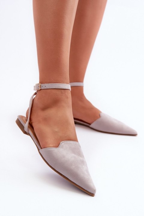 Baleriny Model Ellesara JH257P Grey - Step in style Step in style Baleriny Model Ellesara JH257P Grey - Step in style Step in style
