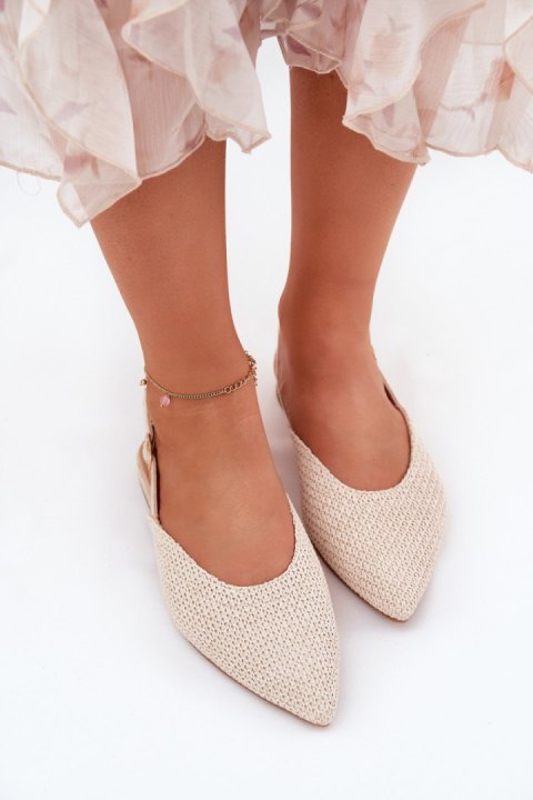 Baleriny Model Hefion 2233 Beige - Step in style Step in style Baleriny Model Hefion 2233 Beige - Step in style Step in style