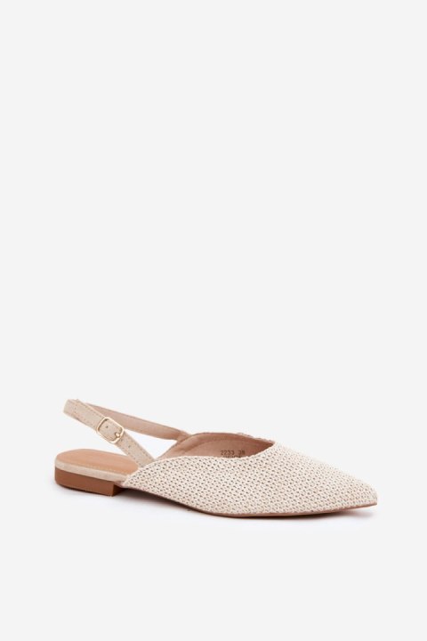Baleriny Model Hefion 2233 Beige - Step in style Step in style Baleriny Model Hefion 2233 Beige - Step in style Step in style