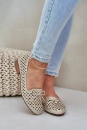Baleriny Model Relabra ASA222-5 Gold - Step in style Step in style Baleriny Model Relabra ASA222-5 Gold - Step in style Step in style