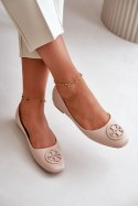 Baleriny Model Rhodike TU252 Beige - Step in style Step in style Baleriny Model Rhodike TU252 Beige - Step in style Step in style