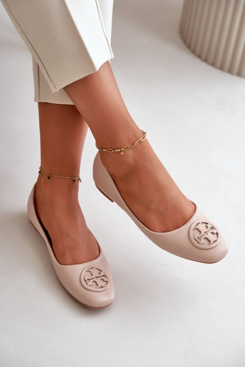 Baleriny Model Rhodike TU252 Beige - Step in style Step in style Baleriny Model Rhodike TU252 Beige - Step in style Step in style