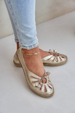 Baleriny Model Zazoo 10179 Gold - Step in style Step in style