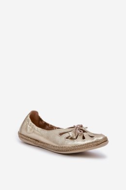 Baleriny Model Zazoo 10179 Gold - Step in style Step in style