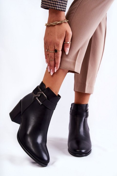 Botki Model Astrid BT604 Black - Step in style Step in style Botki Model Astrid BT604 Black - Step in style Step in style