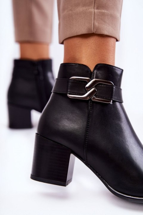 Botki Model Astrid BT604 Black - Step in style Step in style Botki Model Astrid BT604 Black - Step in style Step in style