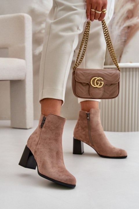 Botki Model Erillia JC103 Brown - Step in style Step in style Botki Model Erillia JC103 Brown - Step in style Step in style