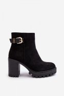 Botki Model Menoria DA108P Black - Step in style Step in style