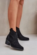 Botki Model S.Barski HY51-061 Black - Step in style Step in style Botki Model S.Barski HY51-061 Black - Step in style Step in style