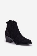 Botki Model S.Barski HY51-061 Black - Step in style Step in style Botki Model S.Barski HY51-061 Black - Step in style Step in style