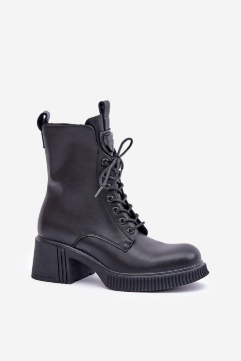 Botki Model Vinceza 66671 Black Skóra - Step in style Step in style Botki Model Vinceza 66671 Black Skóra - Step in style Step in style