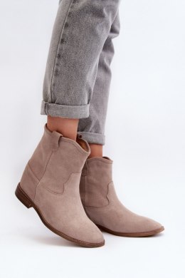 Botki Model Zazoo 2326/024 Beige Zamsz - Step in style Step in style