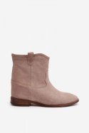 Botki Model Zazoo 2326/024 Beige Zamsz - Step in style Step in style Botki Model Zazoo 2326/024 Beige Zamsz - Step in style Step in style