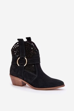 Botki Model Zazoo 2994/028 Black - Step in style Step in style