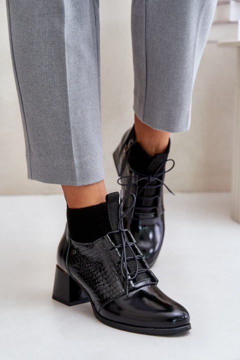 Botki Model Zazoo 60503 Black - Step in style Step in style Botki Model Zazoo 60503 Black - Step in style Step in style
