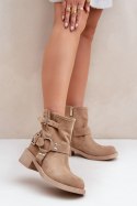 Botki Modeli Zazoo 3644 Beige - Step in style Step in style Botki Modeli Zazoo 3644 Beige - Step in style Step in style