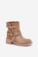 Botki Modeli Zazoo 3644 Beige - Step in style Step in style Botki Modeli Zazoo 3644 Beige - Step in style Step in style