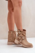 Botki Modeli Zazoo 3644 Beige - Step in style Step in style Botki Modeli Zazoo 3644 Beige - Step in style Step in style
