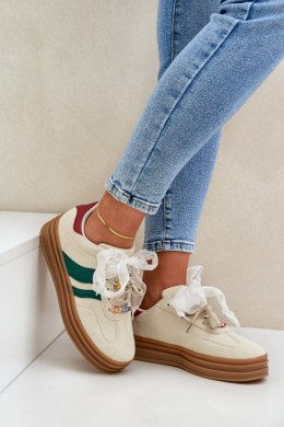 Buty SPortowe Model Jariana L-526 Beige - Step in style Step in style