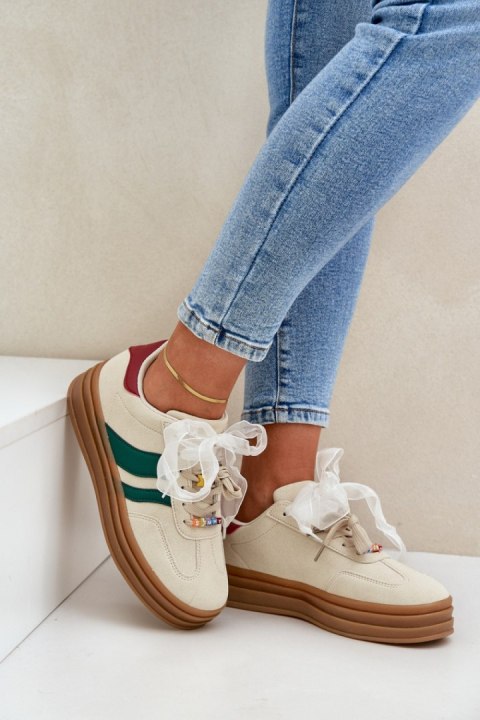 Buty SPortowe Model Jariana L-526 Beige - Step in style Step in style Buty SPortowe Model Jariana L-526 Beige - Step in style Step in style