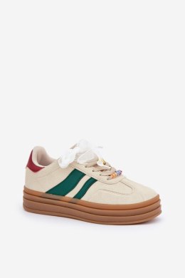 Buty SPortowe Model Jariana L-526 Beige - Step in style Step in style
