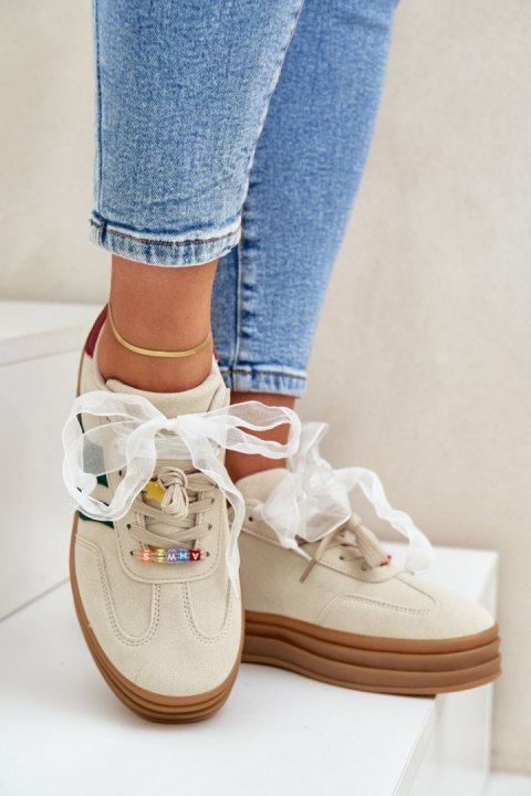 Buty SPortowe Model Jariana L-526 Beige - Step in style Step in style Buty SPortowe Model Jariana L-526 Beige - Step in style Step in style