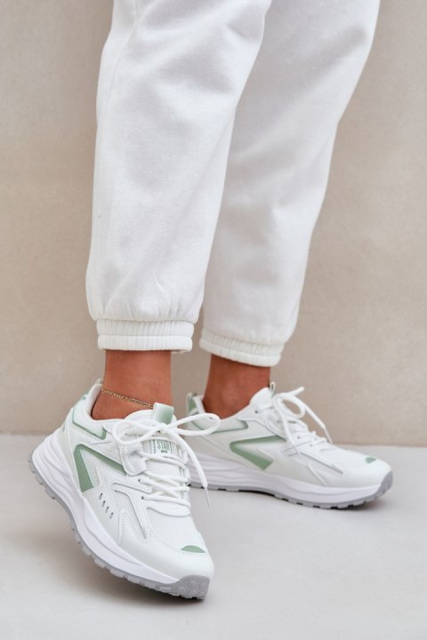 Buty Sportowe Model Big Star NN274A095 HI-POLY SYSTEM White/Green - Step in style Step in style Buty Sportowe Model Big Star NN274A095 HI-POLY SYSTEM White/Green - Step in style Step in style