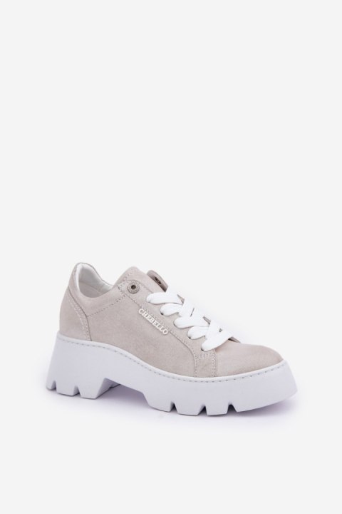 Buty Sportowe Model CheBello 4632 Silver - Step in style Step in style Buty Sportowe Model CheBello 4632 Silver - Step in style Step in style
