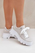 Buty Sportowe Model CheBello 4632 Silver - Step in style Step in style Buty Sportowe Model CheBello 4632 Silver - Step in style Step in style