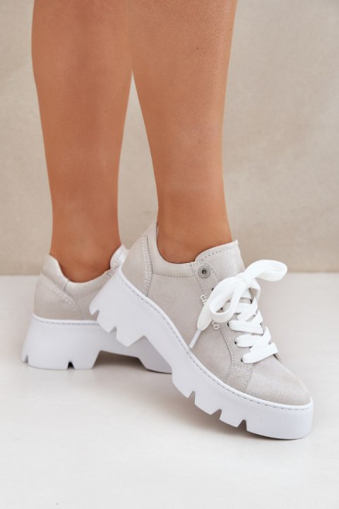 Buty Sportowe Model CheBello 4632 Silver - Step in style Step in style Buty Sportowe Model CheBello 4632 Silver - Step in style Step in style
