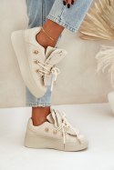 Buty Sportowe Model Dolistana LH205-8 Beige - Step in style Step in style Buty Sportowe Model Dolistana LH205-8 Beige - Step in style Step in style
