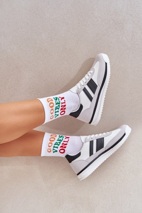 Buty Sportowe Model Galabis BL579P White - Step in style Step in style Buty Sportowe Model Galabis BL579P White - Step in style Step in style