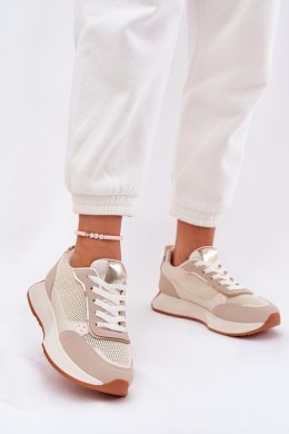 Buty Sportowe Model Poova 8960 Beige - Step in style Step in style