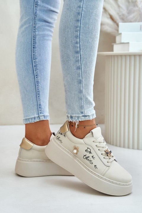 Buty Sportowe Model Vinceza 89102 Beige - Step in style Step in style Buty Sportowe Model Vinceza 89102 Beige - Step in style Step in style