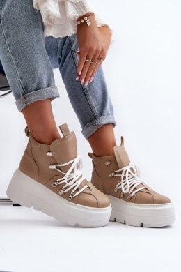 Buty Sportowe Model Zazoo 3416 Beige - Step in style Step in style